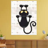 Toile Cat Falling down fun dessin personnage (Insitu(Salon))