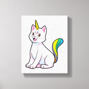 Toile Cat Unicorn