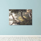 Toile Catcher de Lizard mexicain, gravé par Matthew Dubo (Insitu (Plancher de Bois))