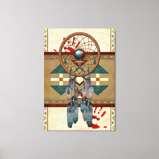 Toile Catching Spirit Native American (Recto)