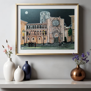 Toile Catedral de Père Noël María Peinture d'Alfred Fox