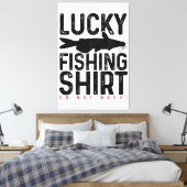 Toile CatFishing Funny Catfish Fisherman Cadeau Lucky Ch (Insitu(Chambre))