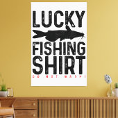 Toile CatFishing Funny Catfish Fisherman Cadeau Lucky Ch (Insitu(Salon))