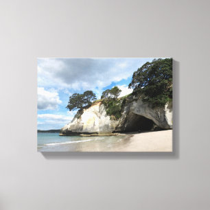 Toile Cathedral Cove Coromandel Péninsule Nouvelle-Zélan