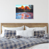 Toile Cathedral Rock reflecting in Oak Creek at Sunset (Insitu(Chambre))