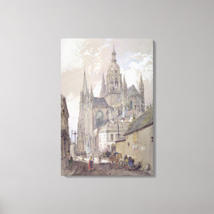 Toile Cathédrale de Bayeux, vue du sud-est