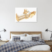 Toile Cathédrale de Canterbury. Grande-Bretagne (Insitu(Chambre))