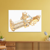 Toile Cathédrale de Canterbury. Grande-Bretagne (Insitu(Salon))