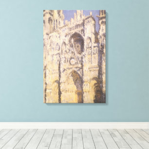 Toile Cathédrale de Rouen, Harmonie bleue or de Claude M
