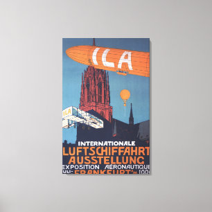 Toile Cathédrale Rouge - 1ère exposition aéronautique