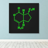 Toile Catnip Nepetalactone Formule chimique moléculaire (Insitu (Plancher de Bois))