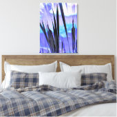 TOILE CATTAILLES BLEUS (Insitu(Chambre))