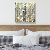 Toile Cattails Fluffés Dans La Nature Du Printemps (Insitu(Chambre))