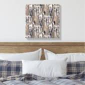 Toile Cattails Fluffy Multiplié Nature (Insitu(Chambre))