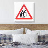 Toile CAUTION Personnes ÂGÉES - VOYAGE UK (Insitu(Chambre))