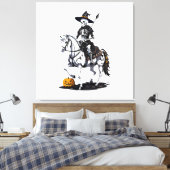 Toile Cavalier de cheval squelette - Squelette d'Hallowe (Insitu(Chambre))