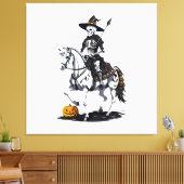Toile Cavalier de cheval squelette - Squelette d'Hallowe (Insitu(Salon))
