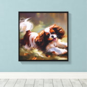 Toile Cavalier King Charles Spaniel Chien (Insitu (Plancher de Bois))