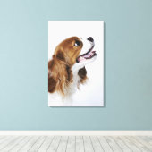 Toile Cavalier King Charles Spaniel, vue latérale (Insitu (Plancher de Bois))