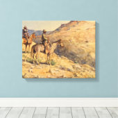 Toile Cavaliers de Flat-Top par Edward Borein (Insitu (Plancher de Bois))