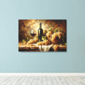 Toile Cave à vin Vignoble Raisins encore vie (Insitu (Plancher de Bois))