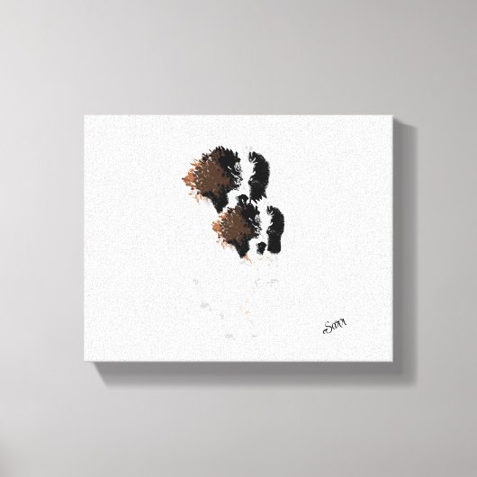 Toile Cavvas Art : Pris Dans Un Blizzard (Recto)