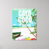 Toile Cayo Coco affiche des vacances à Cuba (Recto)