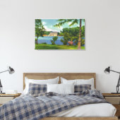 Toile Cazenovia Park Vue sur le lac et le casino (Insitu(Chambre))