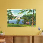 Toile Cazenovia Park Vue sur le lac et le casino (Insitu(Salon))