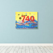 Toile CBC Radio 740 - 1980 promo graphique (Insitu (Plancher de Bois))