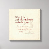 TOILE CE QUE JE FAIS ET RÊVE DE NAVIGUER CITER PROFONDE  (Recto)