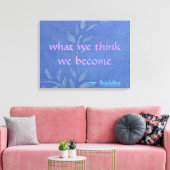 Toile Ce que nous pensons que nous devenons - Blue Vine (Insitu(Salon))