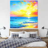 Toile "Ce qui est dans l'eau". (Insitu(Chambre))