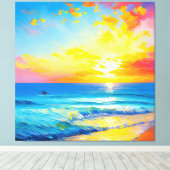 Toile "Ce qui est dans l'eau". (Insitu (Plancher de Bois))