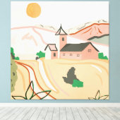 Toile Ce Sentiment Chaleureux Et Pacifique (Insitu (Plancher de Bois))