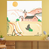 Toile Ce Sentiment Chaleureux Et Pacifique (Insitu(Salon))