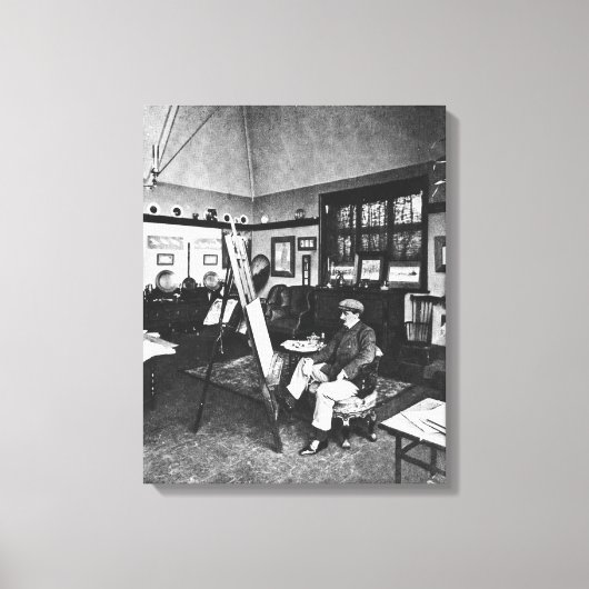 Toile Cecil Aldin dans son studio (Recto)