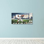 Toile Cedar Rapids Titans #4 Davien Atkinson Affiche (Insitu (Plancher de Bois))