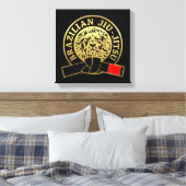 Toile Ceinture noire brésilienne Jiu-Jitsu plaquée or (Insitu(Chambre))