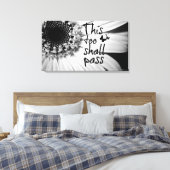 Toile Cela aussi doit passer le devis avec des papillons (Insitu(Chambre))