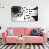 Toile Cela aussi doit passer le devis avec des papillons (Insitu(Salon))