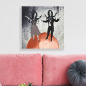 Toile Célébration de danse d'aliens (Insitu(Salon))