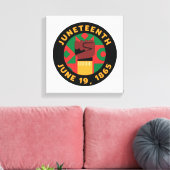Toile Célébration de Juneteenth commémorant la liberté e (Insitu(Salon))