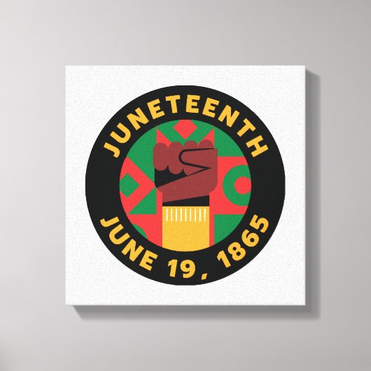 Toile Célébration de Juneteenth commémorant la liberté e (Recto)