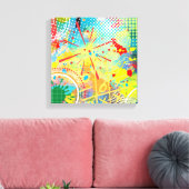 Toile Célébration de la couleur (Insitu(Salon))
