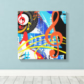 Toile Célébration de la musique (Insitu (Plancher de Bois))