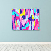 Toile Célébration de l'art Abstrait couleur (Insitu (Plancher de Bois))