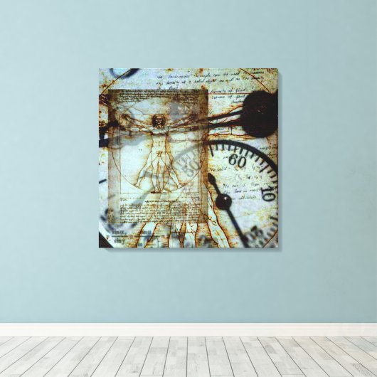 Toile Célébration de Léonard de Vinci (Insitu (Plancher de Bois))