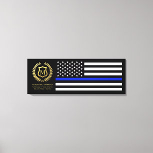 Toile Célébration des années de service Police personnal