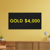 Toile Célébration du marché de l'or à 4 000 $ (Insitu(Salon))
